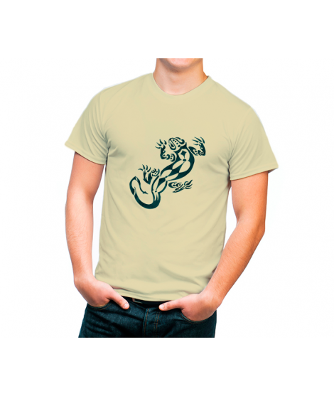 Camiseta algodón orgánico con dibujo salamandra