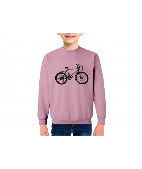 Bicicleta retro sudadera infantil algodón