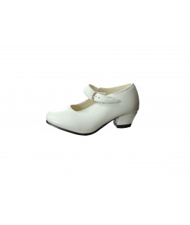 Zapato de sevillanas blanco
